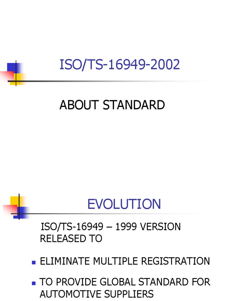 ISO/TS-16949-2002: About Standard | PDF