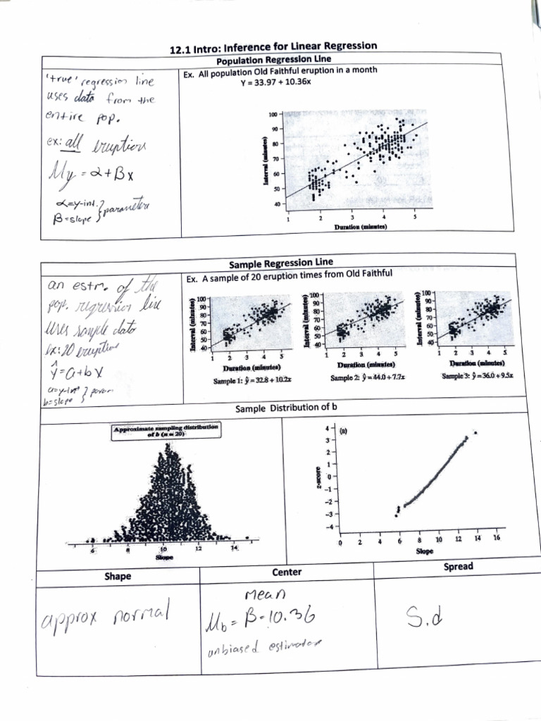Linear Regression Inference Overview | PDF | Regression Analysis ...