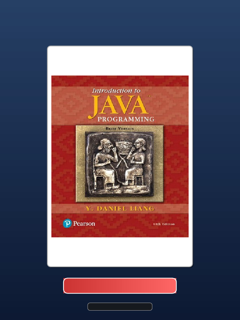 Introduction To Java Programming Brief Version 11th Edition Y Daniel ...