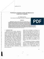 Eval MG AgCl Battery Underwater Propulsion