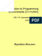 Introduction To Programming Environments (C++/UNIX) : IPE 115, Semester 1, 2010 Lecture - 05