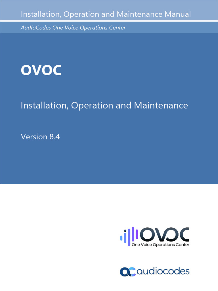 OVOC Installation and Maintenance Guide | PDF | Virtual Machine | Hyper V