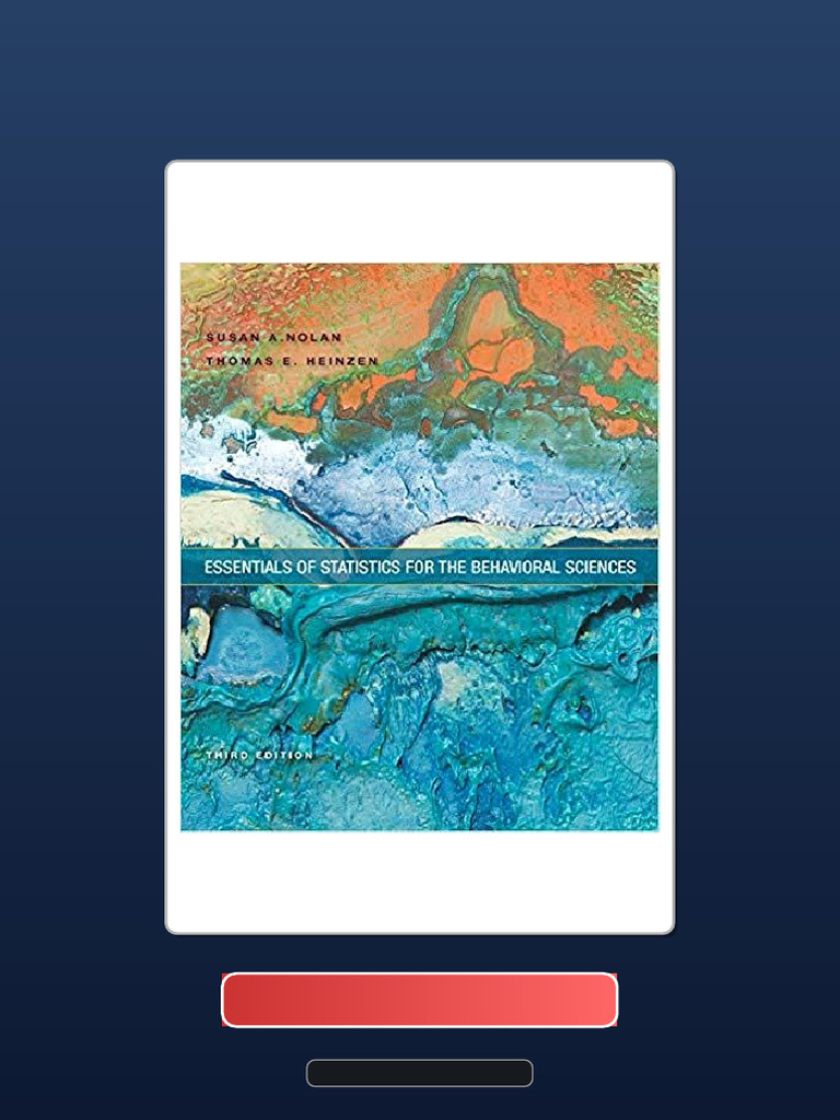 Essentials of Statistics For The Behavioral Sciences 3rd Edition Full ...