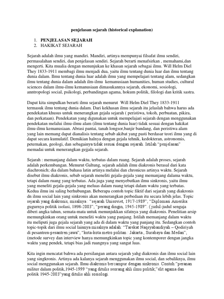 Buku Subjektiviti Sejarah Dan Contoh Peristiwa