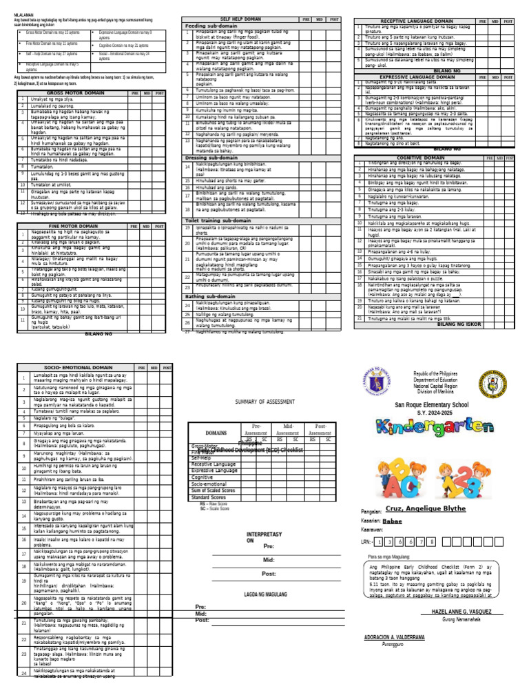 ECD Tagalog 2024 | PDF
