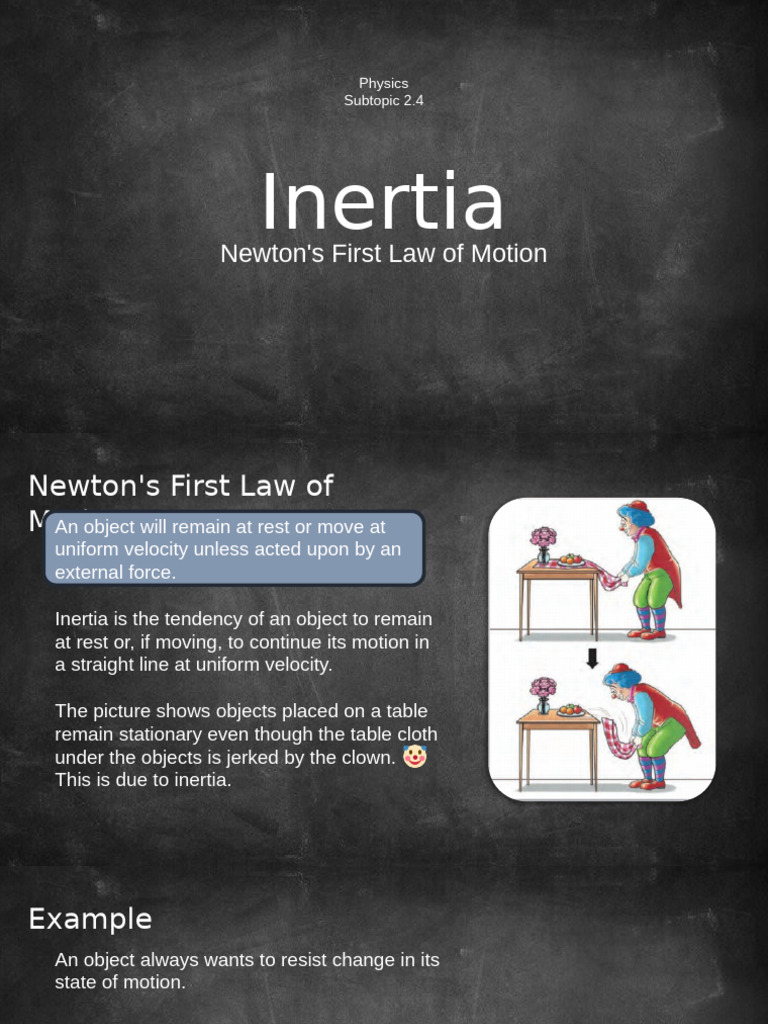 Understanding Inertia and Its Effects | PDF