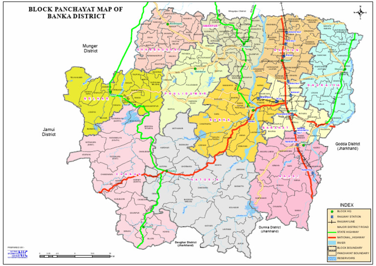 Banka District Block Panchayat Map | PDF