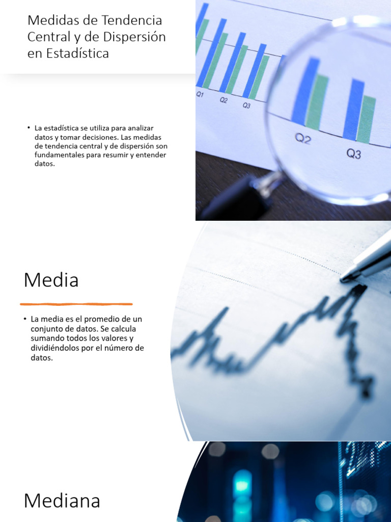 Medidas de Tendencia y Dispersión en Estadística | PDF