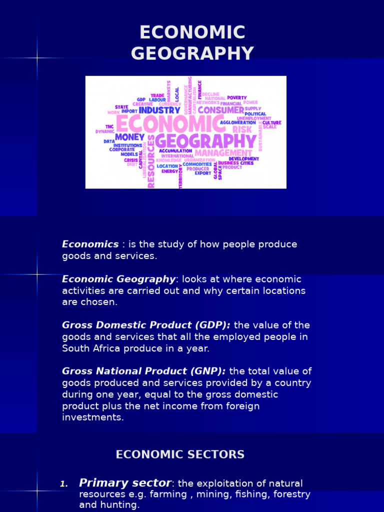 Grade 12 Economic Geography Notes | PDF | Agriculture | Food Security