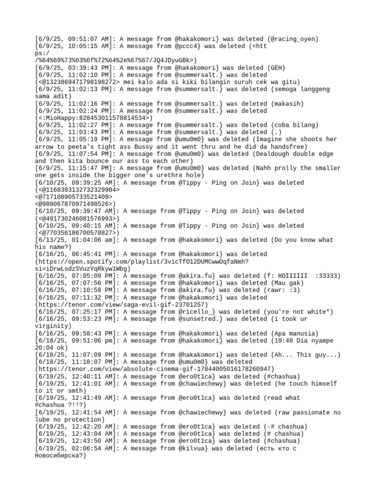 Deleted Messages Log Summary | PDF