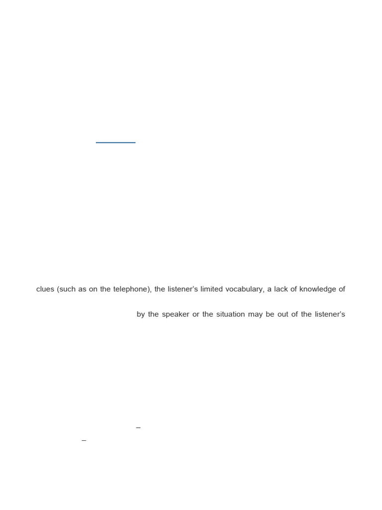 2.2.listening in The Classroom | PDF | Reading Comprehension | Human ...