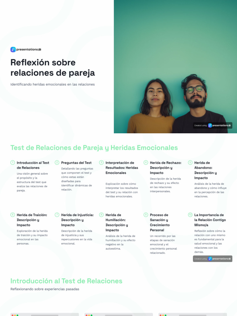 Test de Relaciones de Pareja | PDF