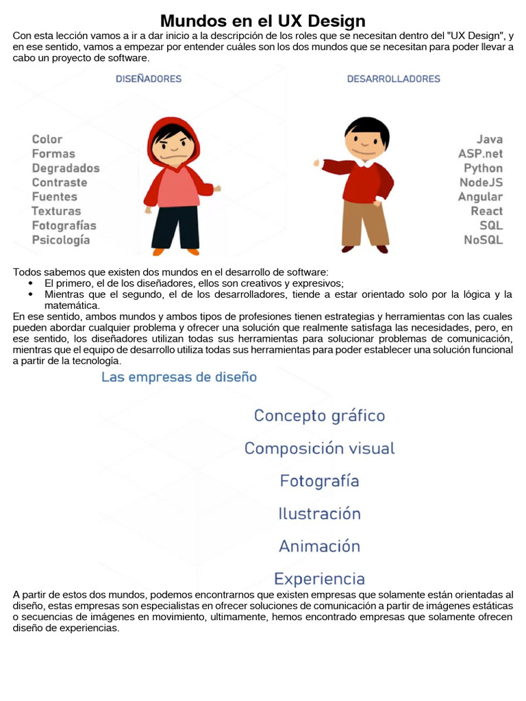 Roles en UX Design y su Importancia | PDF | Software | Diseño