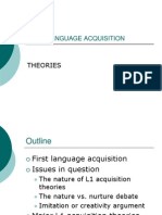 First Language Acquisition: Theories