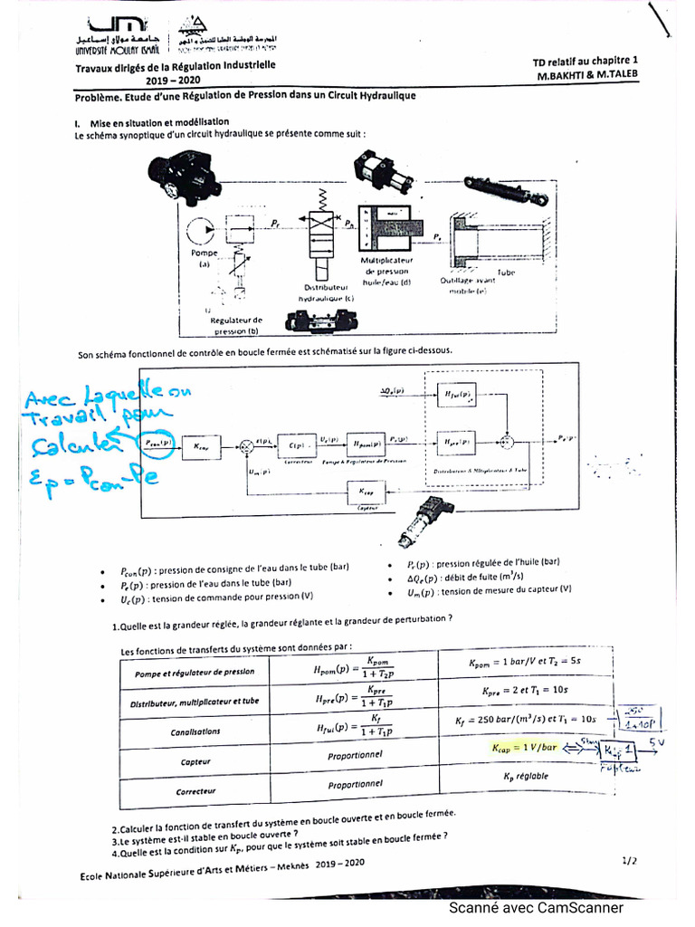 TD1 Automatique | PDF