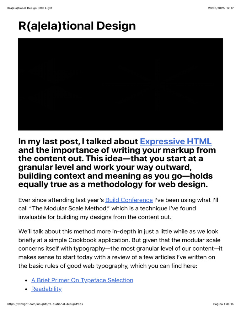 R-A-ela-tional Design - 8th Light | PDF | Typography | Harmony