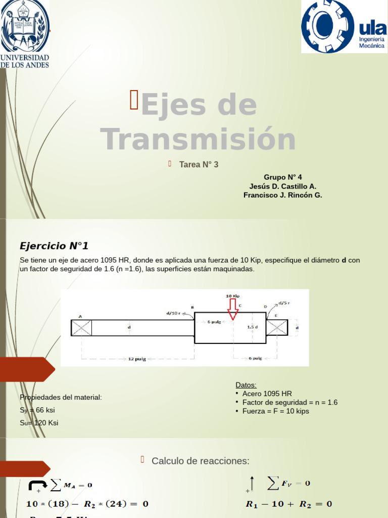 Diseño de Ejes de Transmisión en Acero | PDF | Engranaje | Materiales