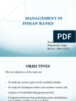 Risk MAnagement in Banks