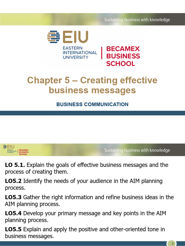 AIM Process for Effective Business Messages | PDF | Thought | Communication