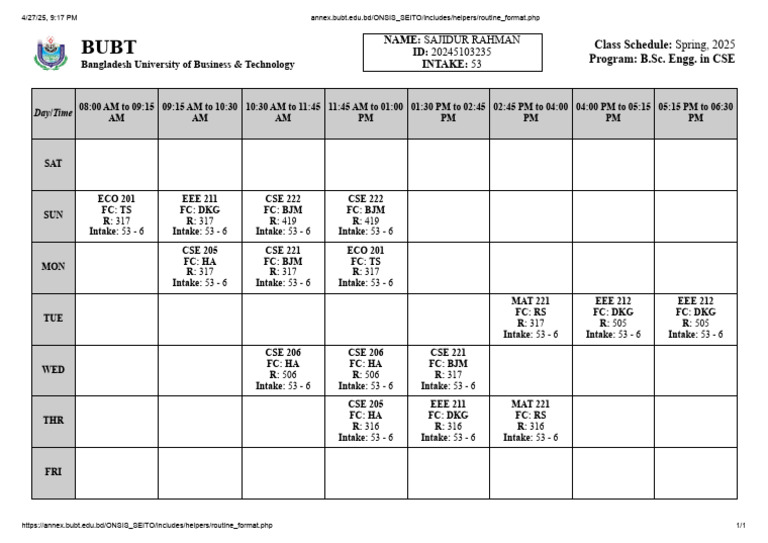 Annex - Bubt.edu - BD ONSIS SEITO Includes Helpers Routine Format - PHP ...