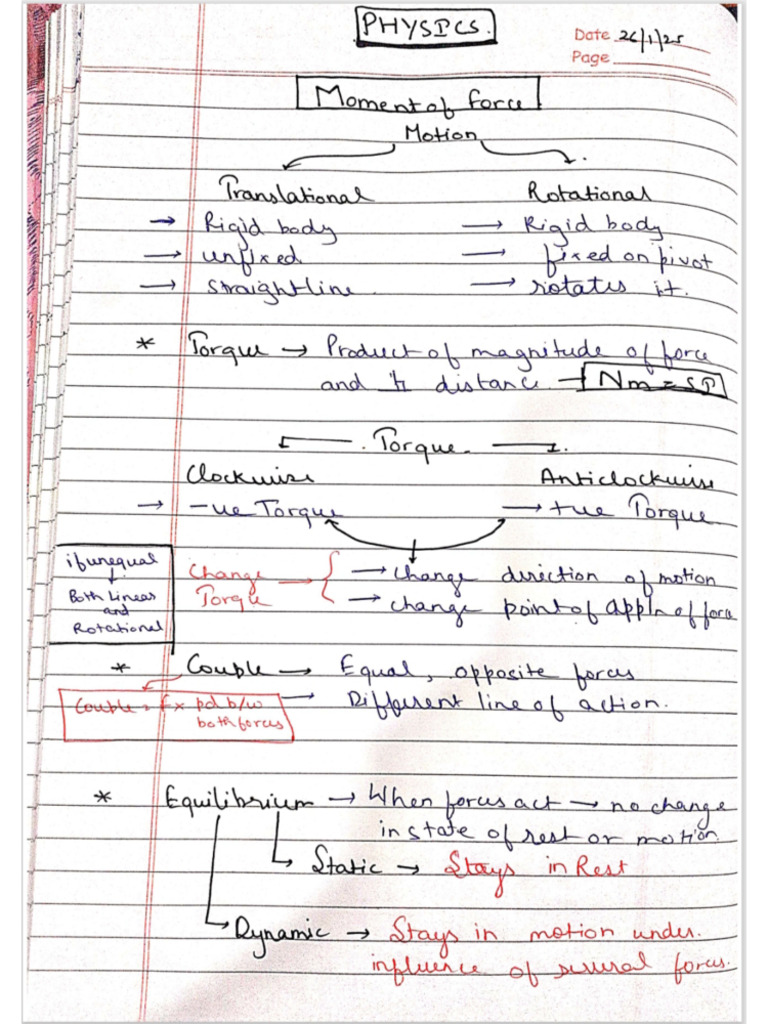 Phy Ch1,2 Notes | PDF