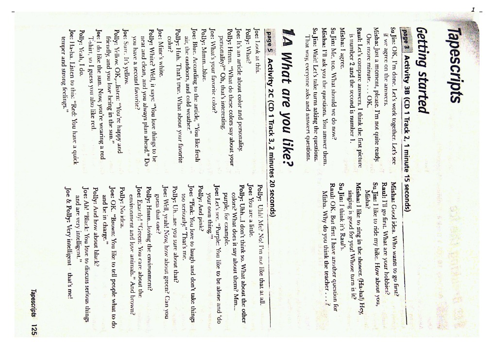 Let Talk 2 Tape Script | PDF