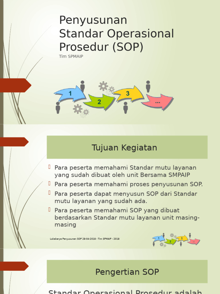 Penyusunan SOP | PDF