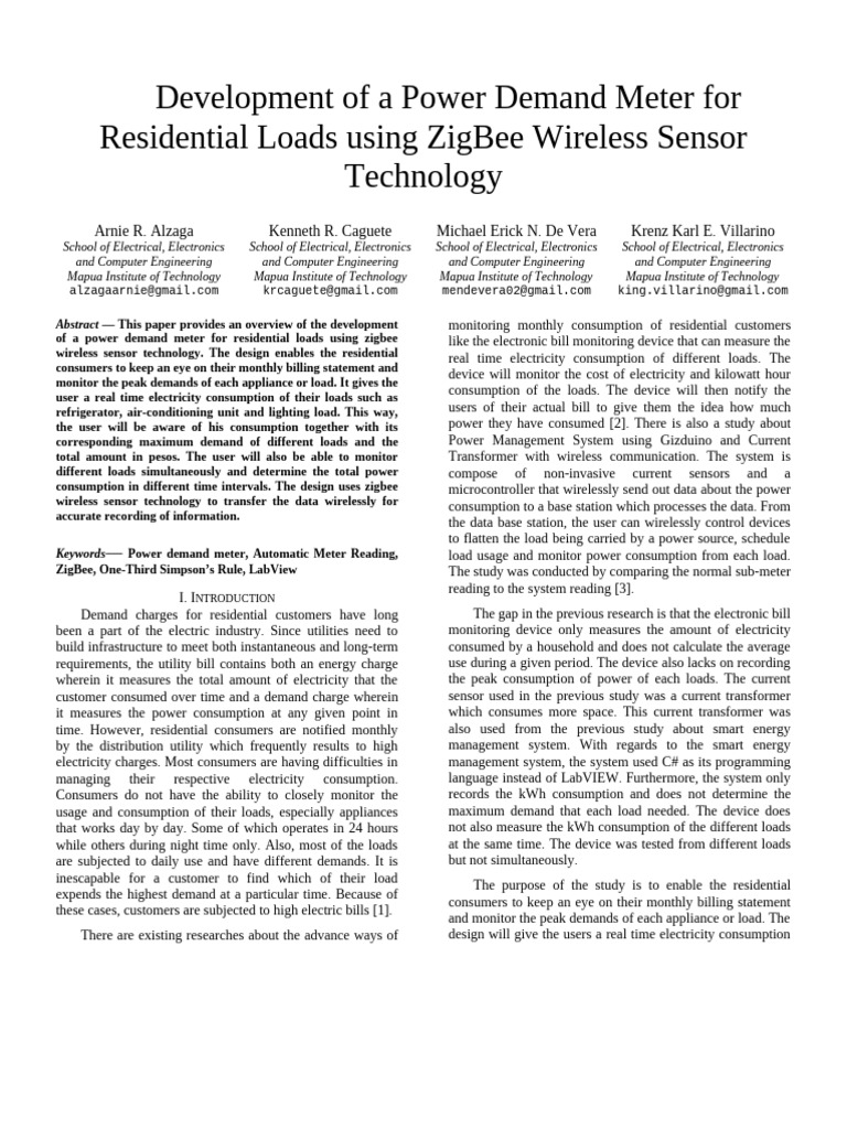 IEEE Format | PDF | Electrical Engineering
