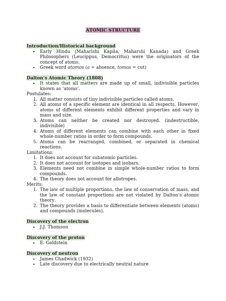 Understanding Atomic Structure and Models | PDF | Atomic Orbital ...