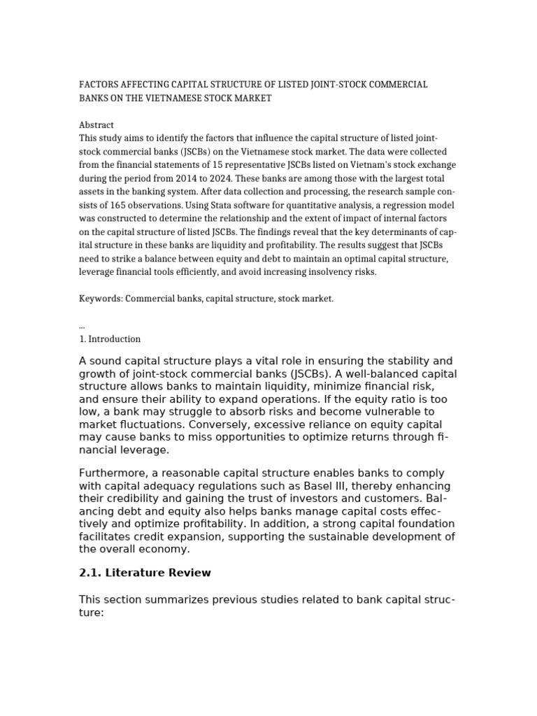 Capital Structure Banks Translated | PDF | Capital Structure | Statistics