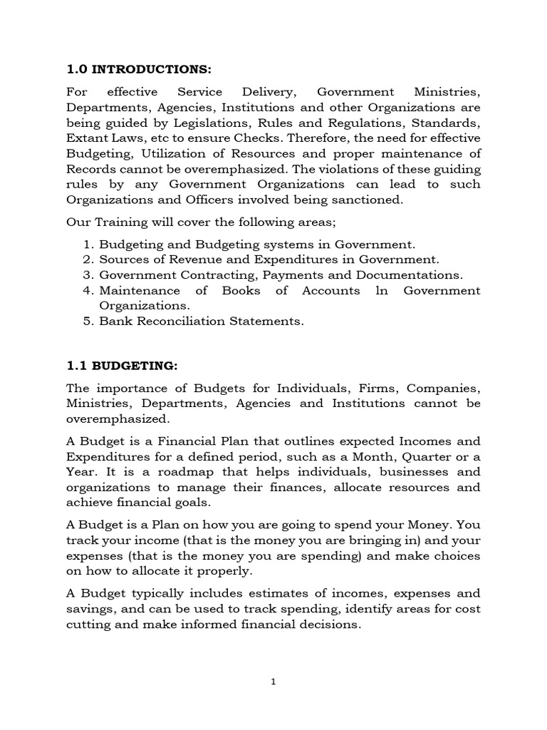 Government Budgeting and Financial Management | PDF | Budget | Expense