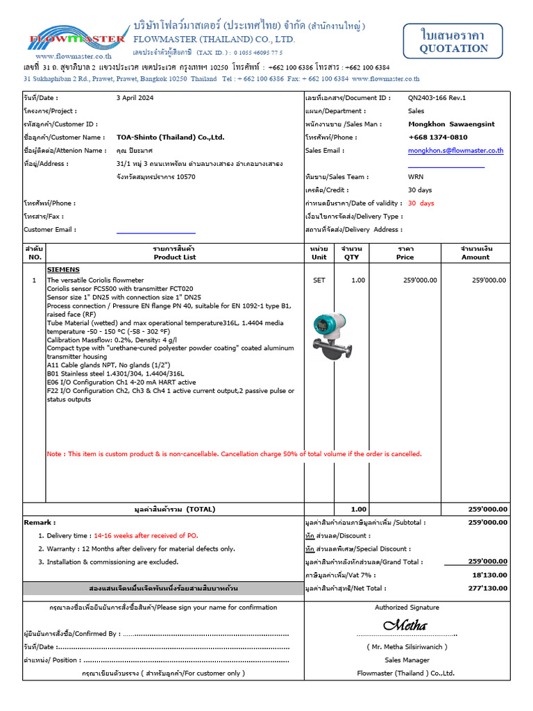 Qn2403166mks Rev.1 FL Toa Shinto | PDF