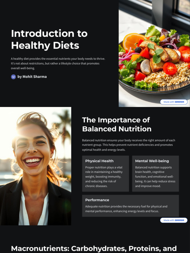 Essential Guide to Healthy Diets | PDF | Nutrition | Diet & Nutrition