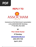 Download REPLY TO - Comments on Prof Girish Kumars presentation on Cell Tower Radiation at ASSOCHAM by Neha Kumar SN88233924 doc pdf