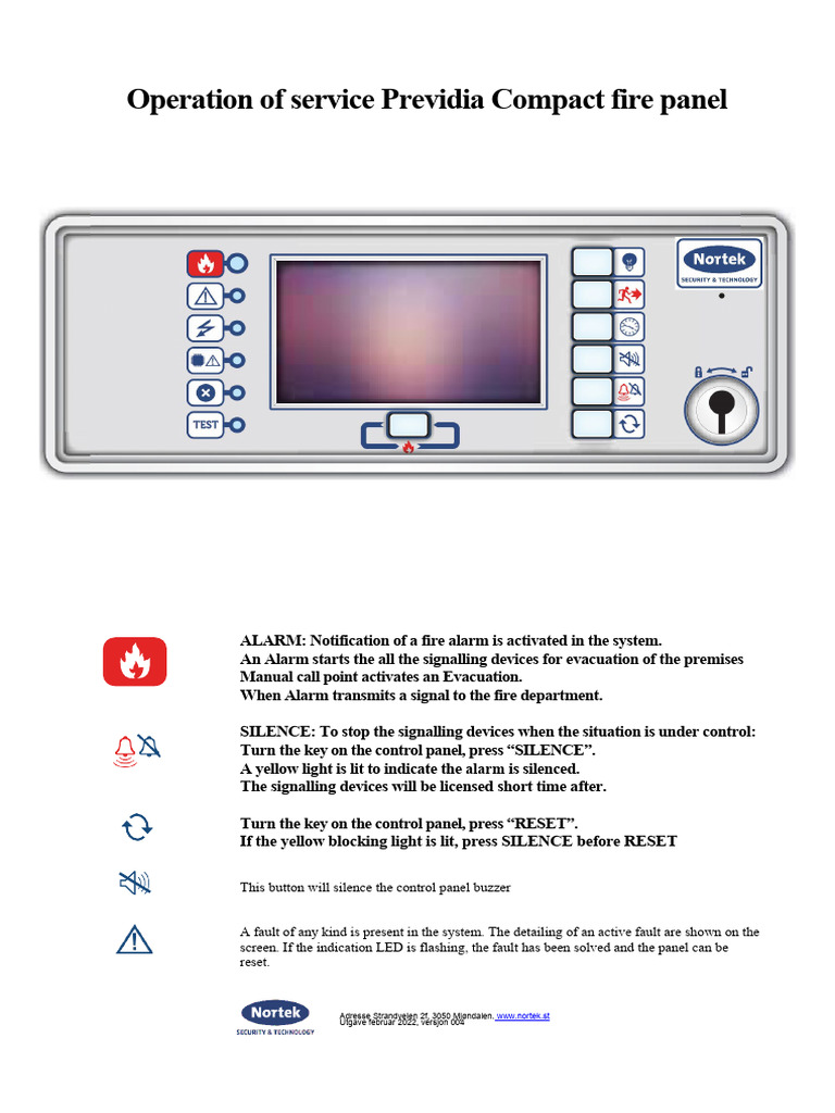 Betjeningsinstruks Previdia-Compact Engelsk V4 BI | PDF