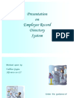 Presentation On Employee Record Directory System