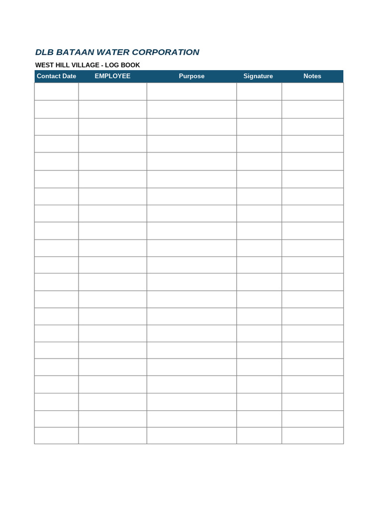 Log Book | PDF