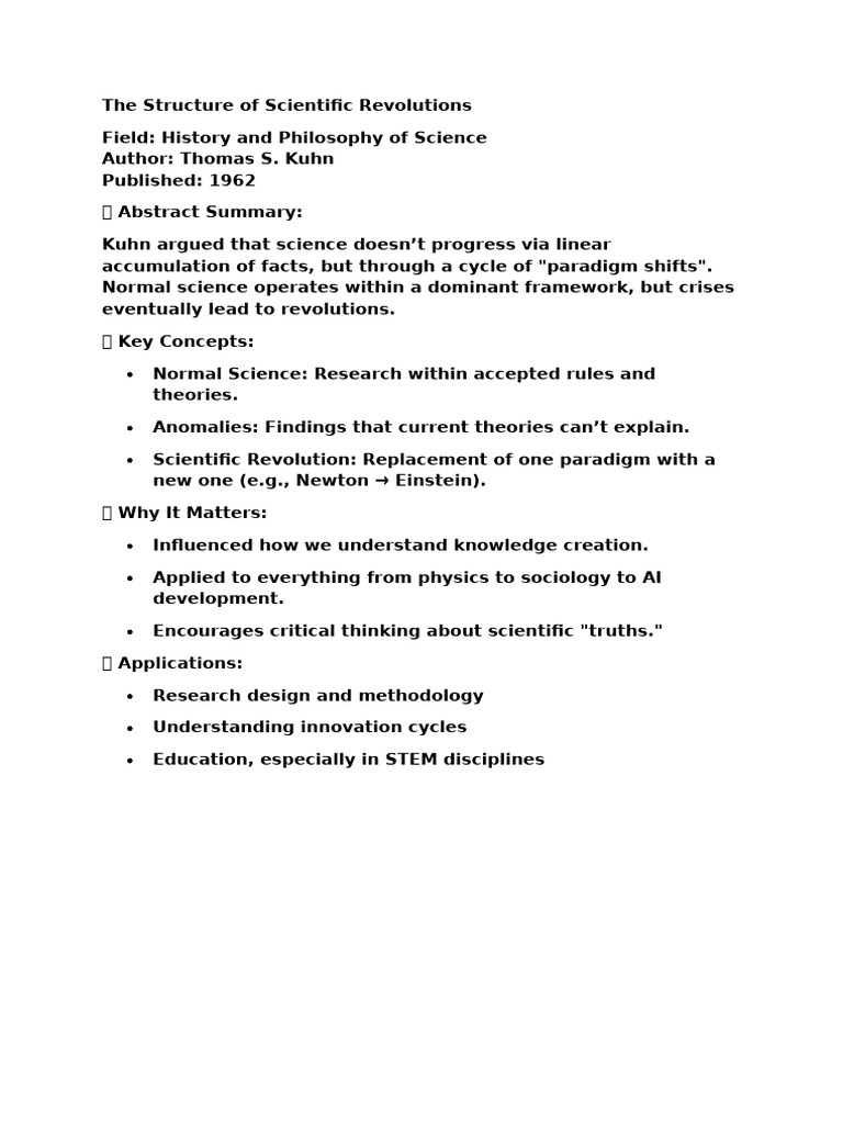 Understanding Paradigm Shifts in Science | PDF