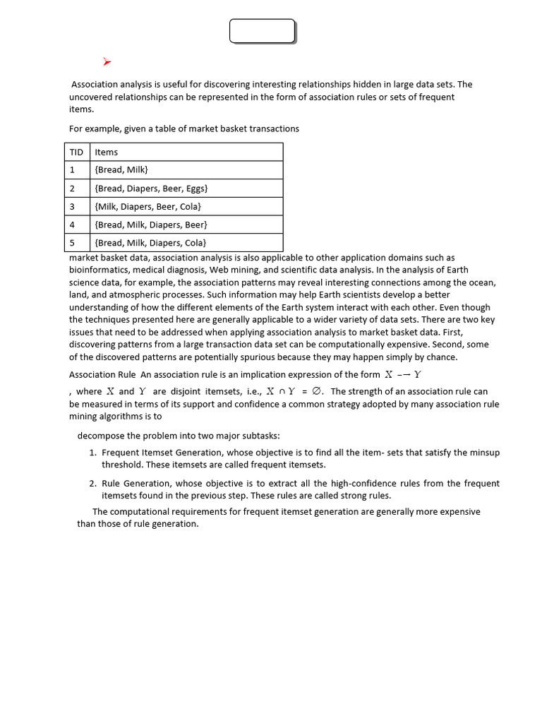 Association Analysis in Data Mining | PDF | Data Management | Computing