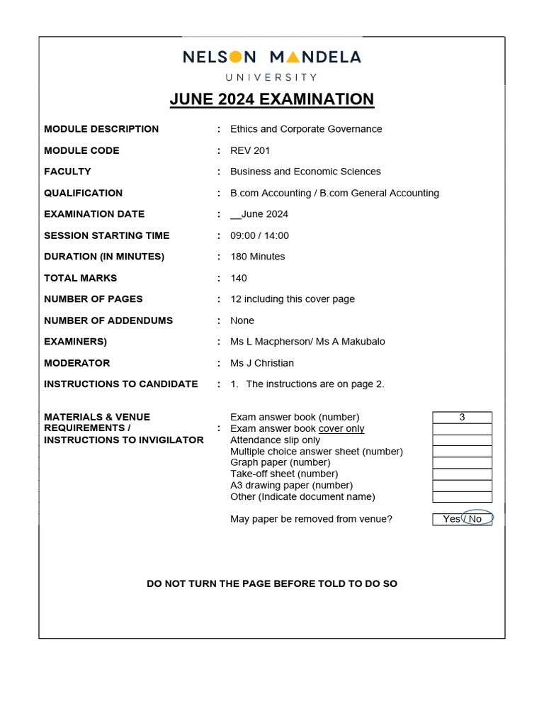 2024 Auditing Exam Paper Overview | PDF | Auditor's Report | Audit
