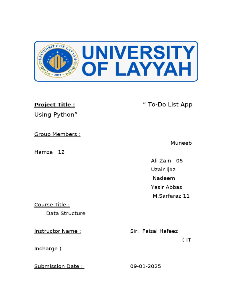 To-Do List App Using Python Tkinter | PDF
