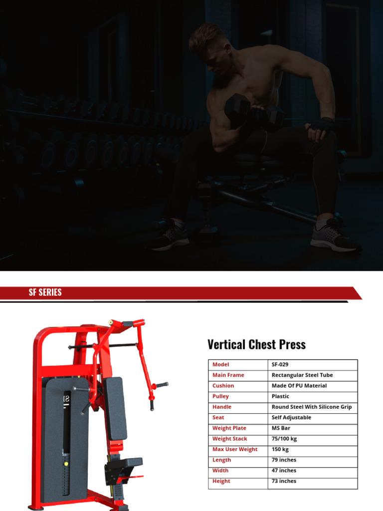 SF Series Gym Equipment Specifications | PDF | Weight | Weight Training