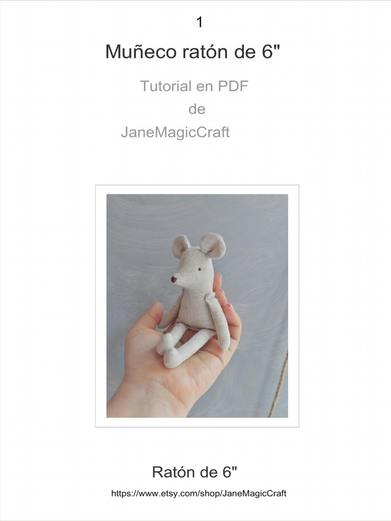 6 Inch Mouse Tutorial e Tsy | PDF | Textiles