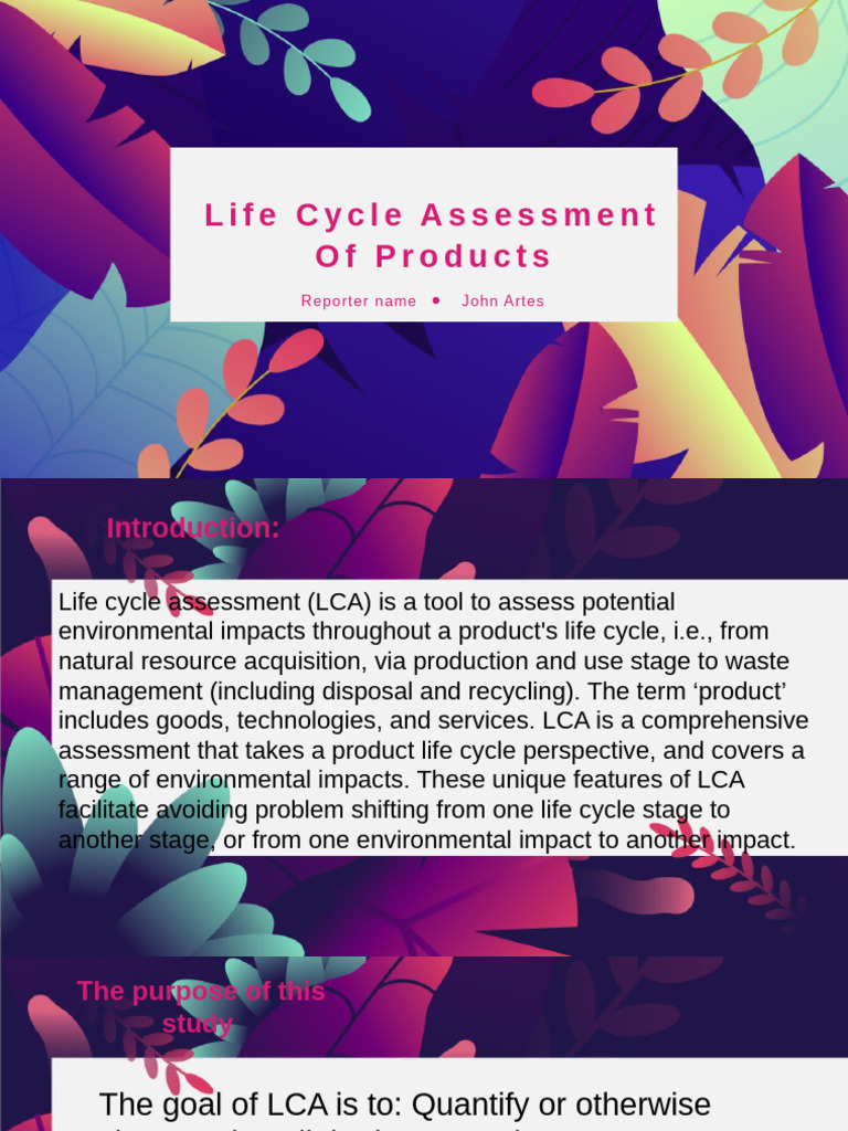 Life Cycle Asse-WPS Office | PDF | Life Cycle Assessment | Sustainable ...
