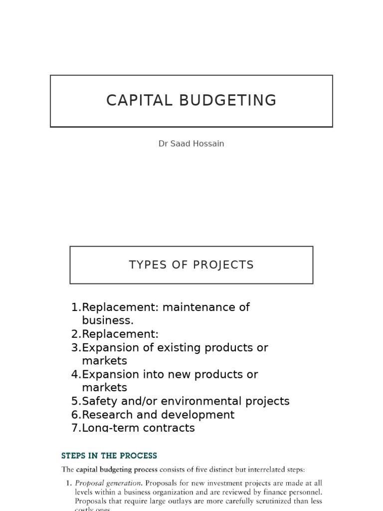 Capital Budgeting | PDF