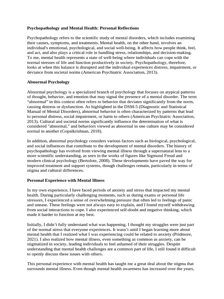 Understanding Mental Health Challenges | PDF | Psychopathology | Mental ...