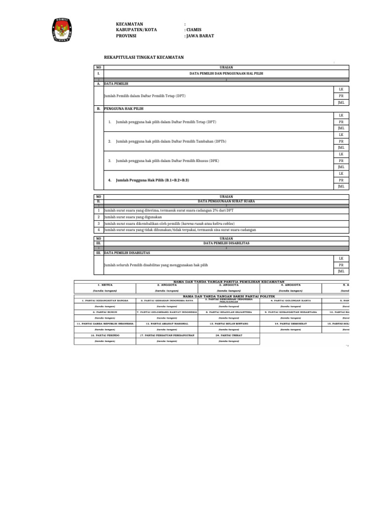 Model D-Hasil DPR Ri Desa Panumbangan | PDF