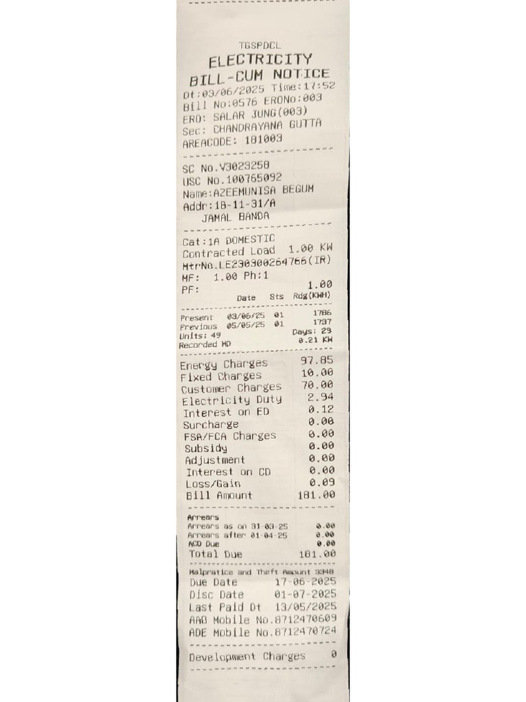Electricity Bills | PDF