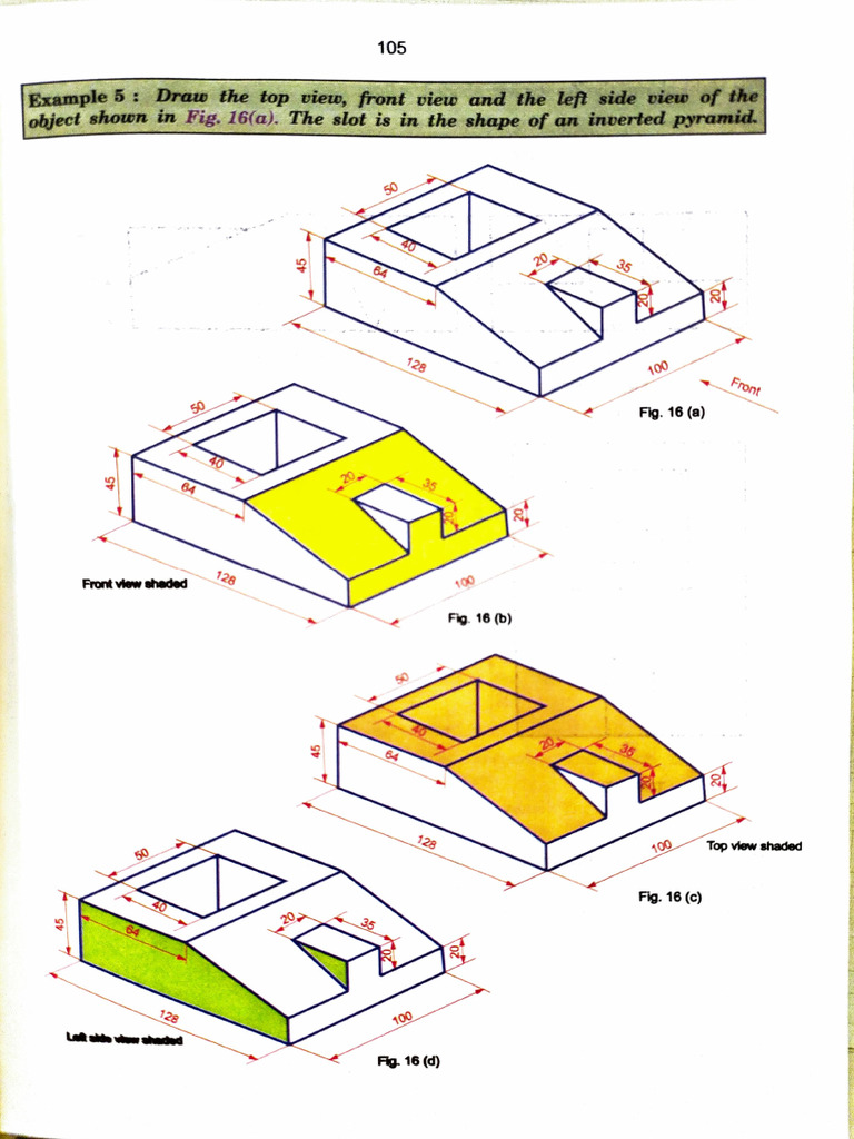 Left Side View Drawing Instructions | PDF | Geometry | Euclidean Geometry