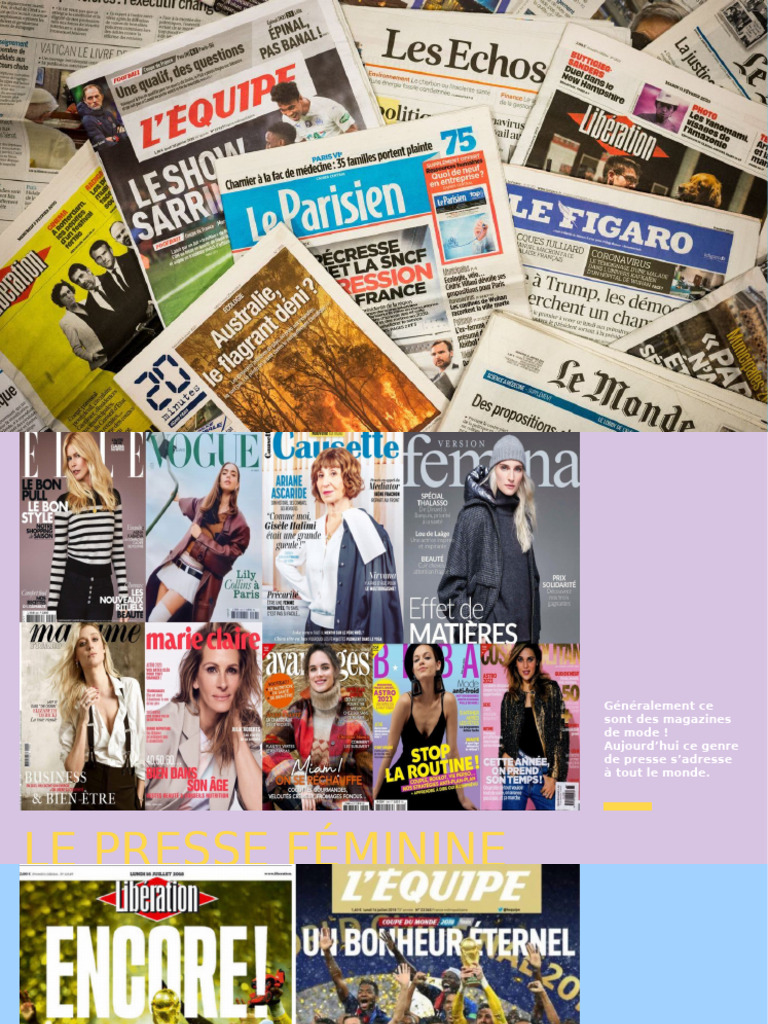 Types de magazines en France | PDF